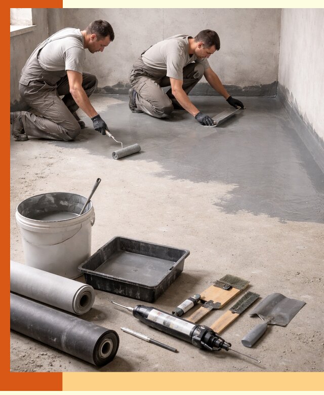 Гидроизоляция пола в Тихвине — надежная защита от влаги и протечек