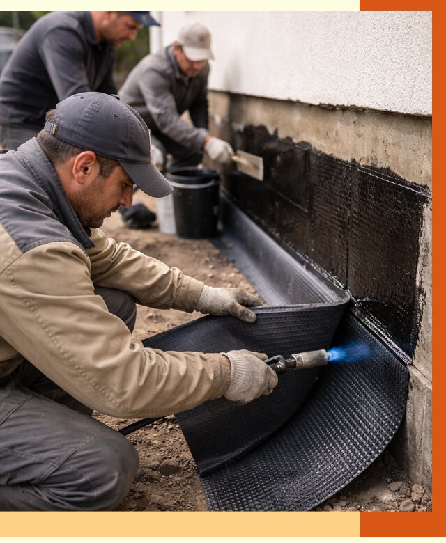 Гидроизоляция цоколя и отмостки в Тихвине от 9289 руб. — ТепломастерТхв