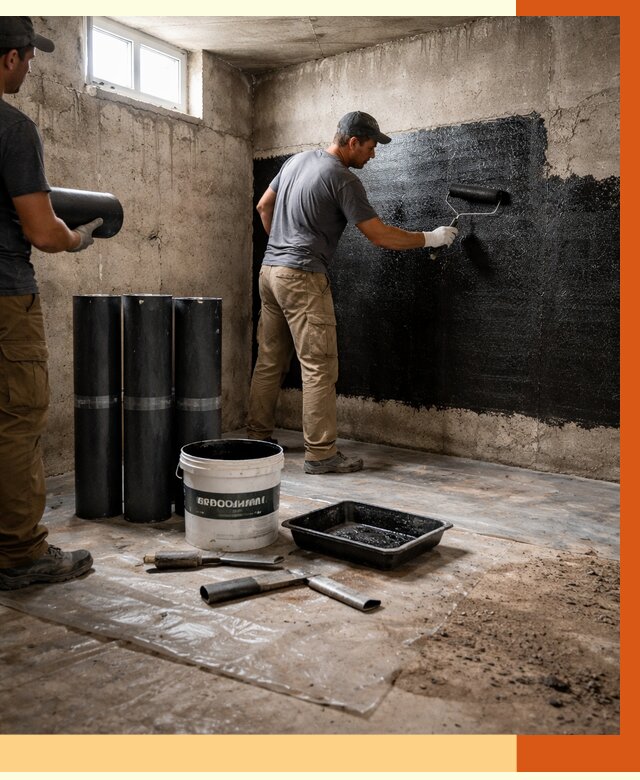 Гидроизоляция подвала в Тихвине от 3825 руб. под ключ | Профессионально — ТепломастерТхв