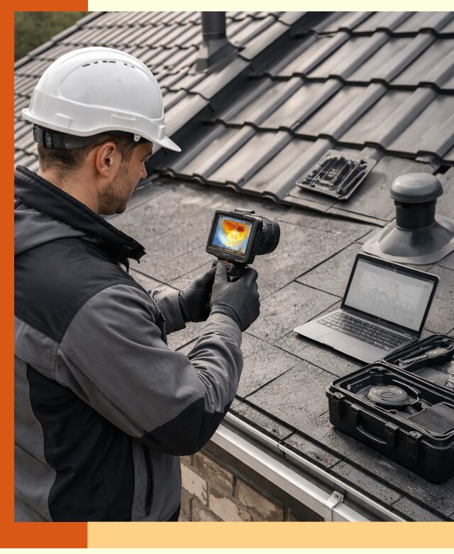 Тепловизионное обследование кровли в Тихвине для выявления дефектов