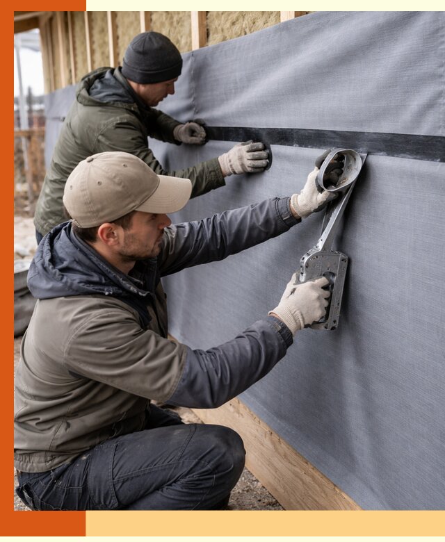 Монтаж ветроизоляции зданий и конструкций в Тихвине