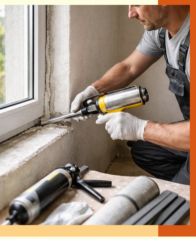 Герметизация стыков и примыканий в Тихвине от 1311 руб. под ключ | ТепломастерТхв