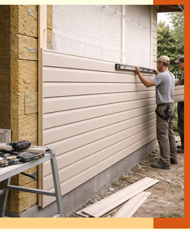 Монтаж сайдинга после утепления в Тихвине от 2022 руб. — обшивка и облицовка | ТепломастерТхв